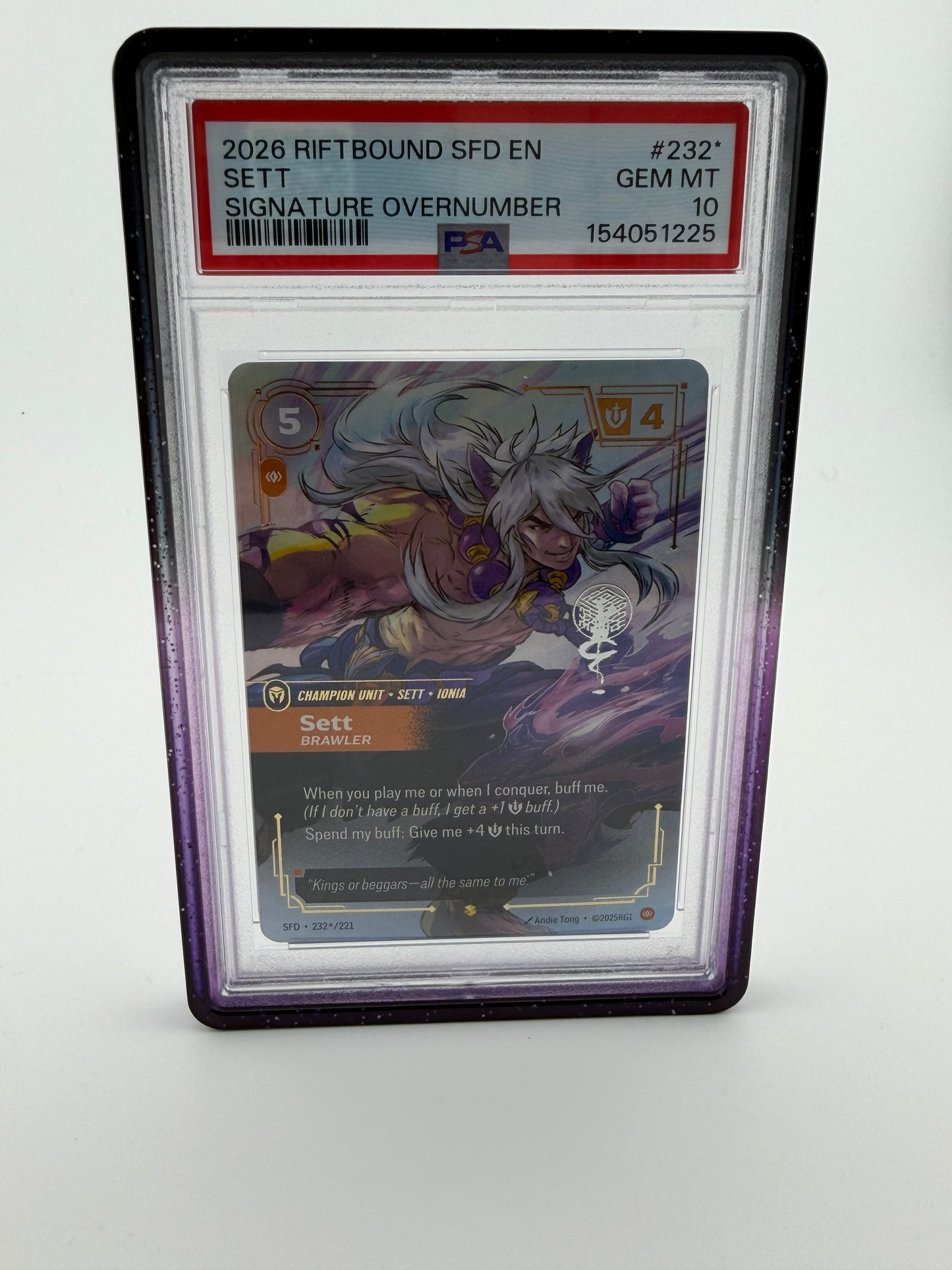 Sett SFD 242/221 Overnnumber Signature PSA 10