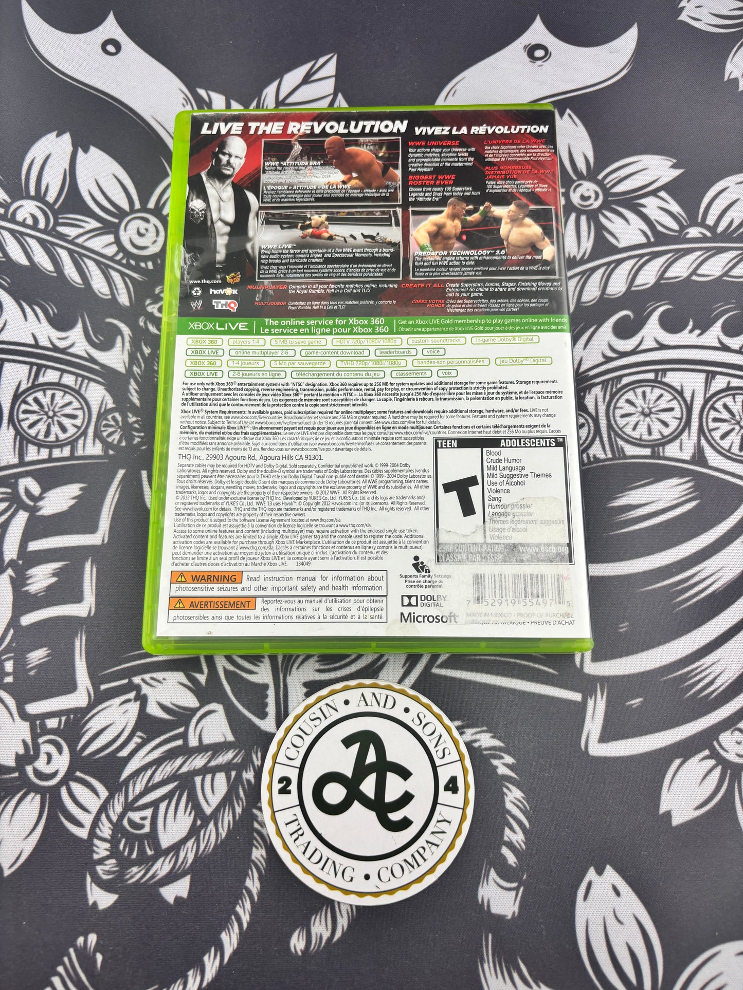 WWE 13 Xbox 360 CIB