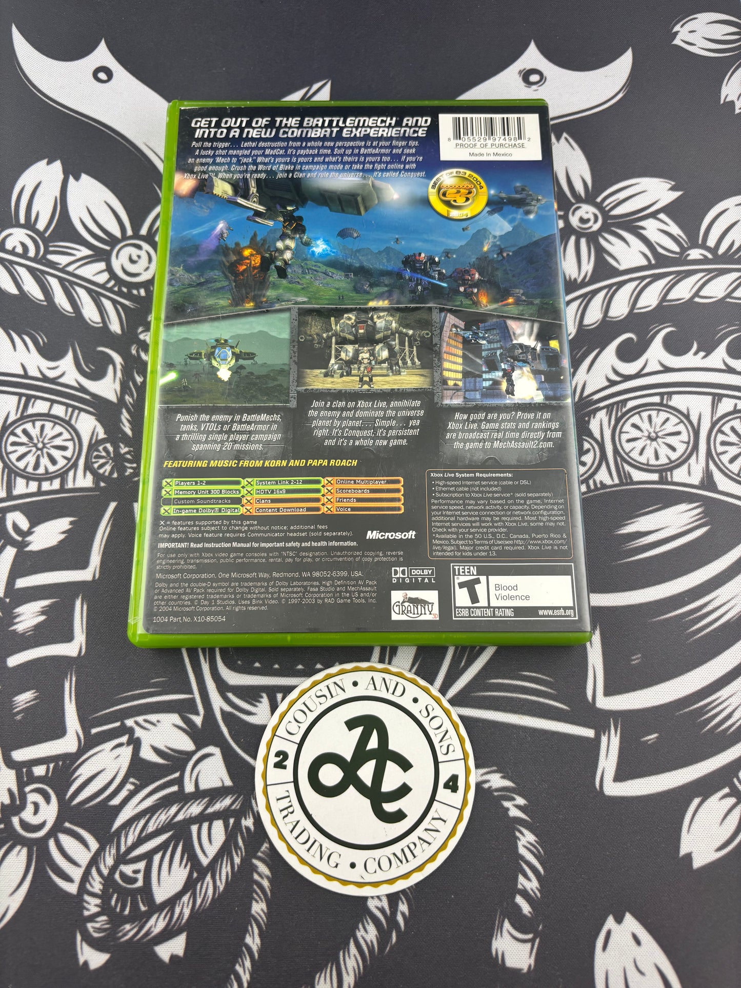 Mecha Assault 2 Lone Wolf Xbox CIB