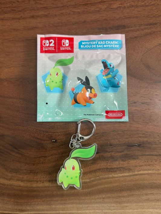 Pokémon Legends ZA Chikorita Key Chain Pre Order Bonus (EB Games Exclusive)