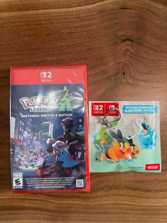Pokémon Legends ZA Switch 2 Wtih Tepig Keychain