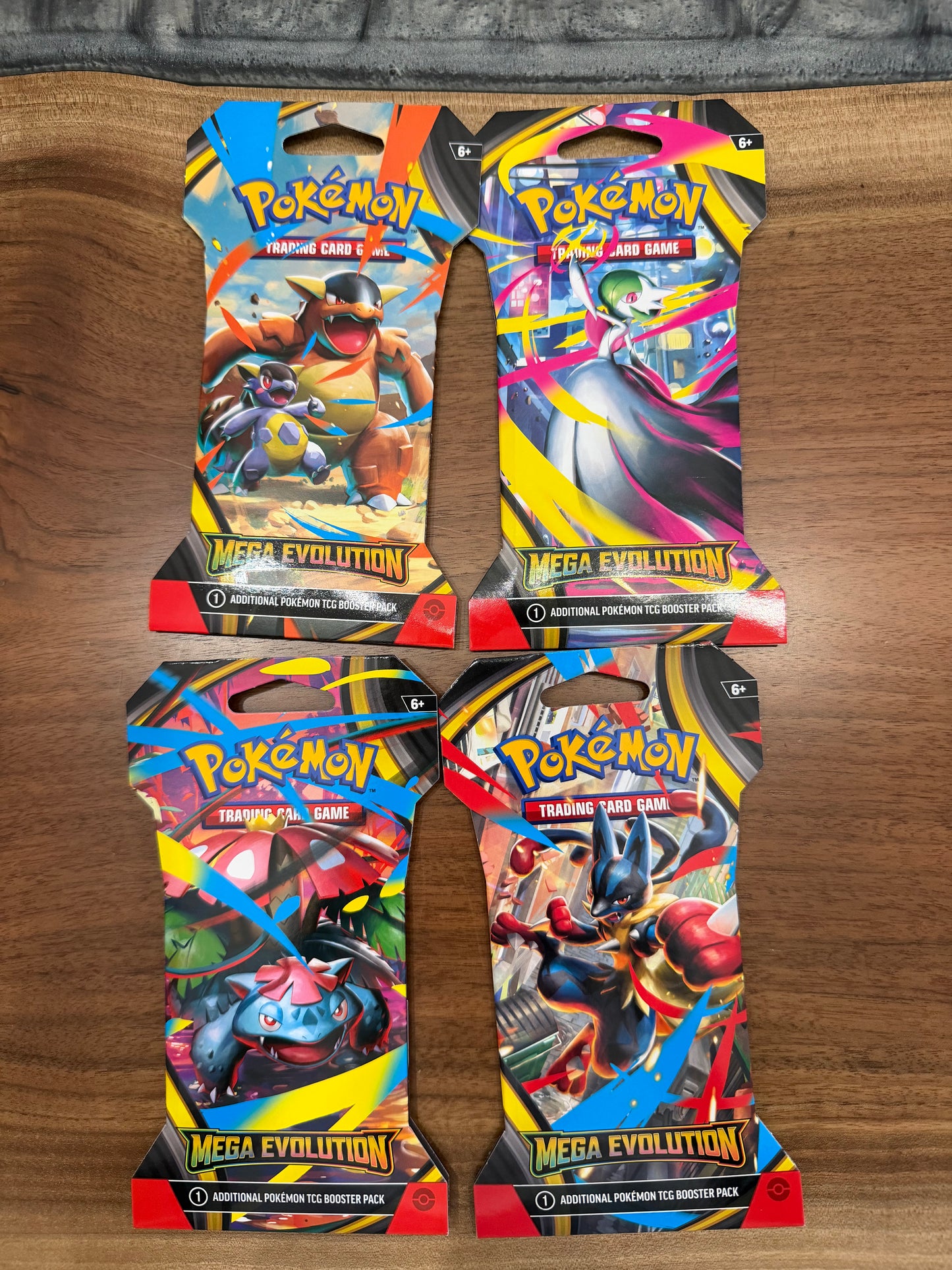 Mega Evolution Sleeve Booster Packs Complete Set (4)