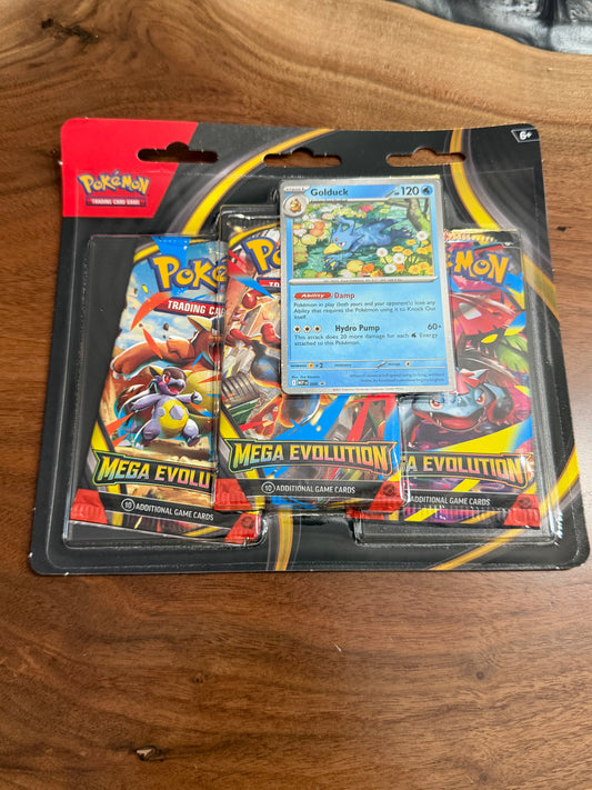 Mega Evolution 3 Pack Blister - Golduck