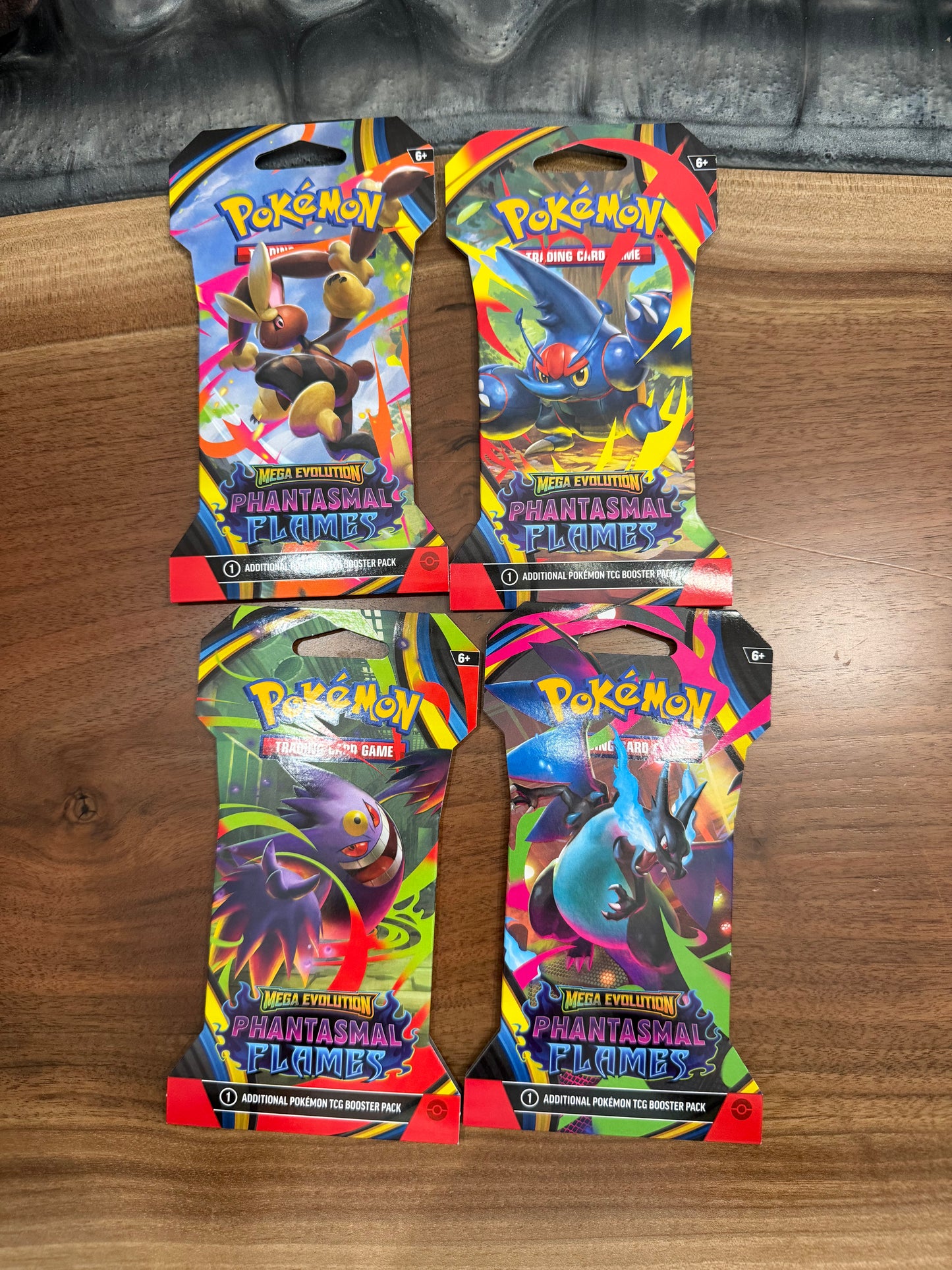 Phantasmal Flames Full set of 4 Sleeved Booster Packs