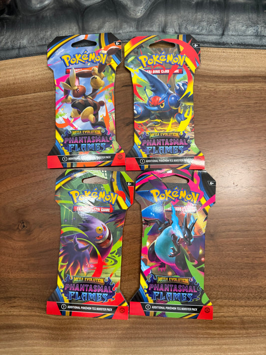 Phantasmal Flames Full set of 4 Sleeved Booster Packs