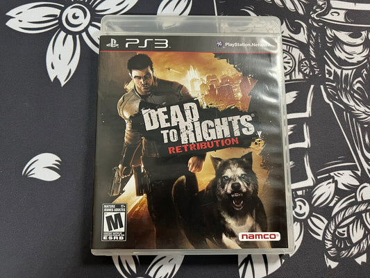 Dead to Rights: Retribution (PlayStation 3, 2010) PS3 No Manual Tested