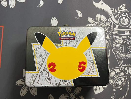 Pokémon Pikachu 25th Anniversary Collectors Tin Lunchbox [Empty]