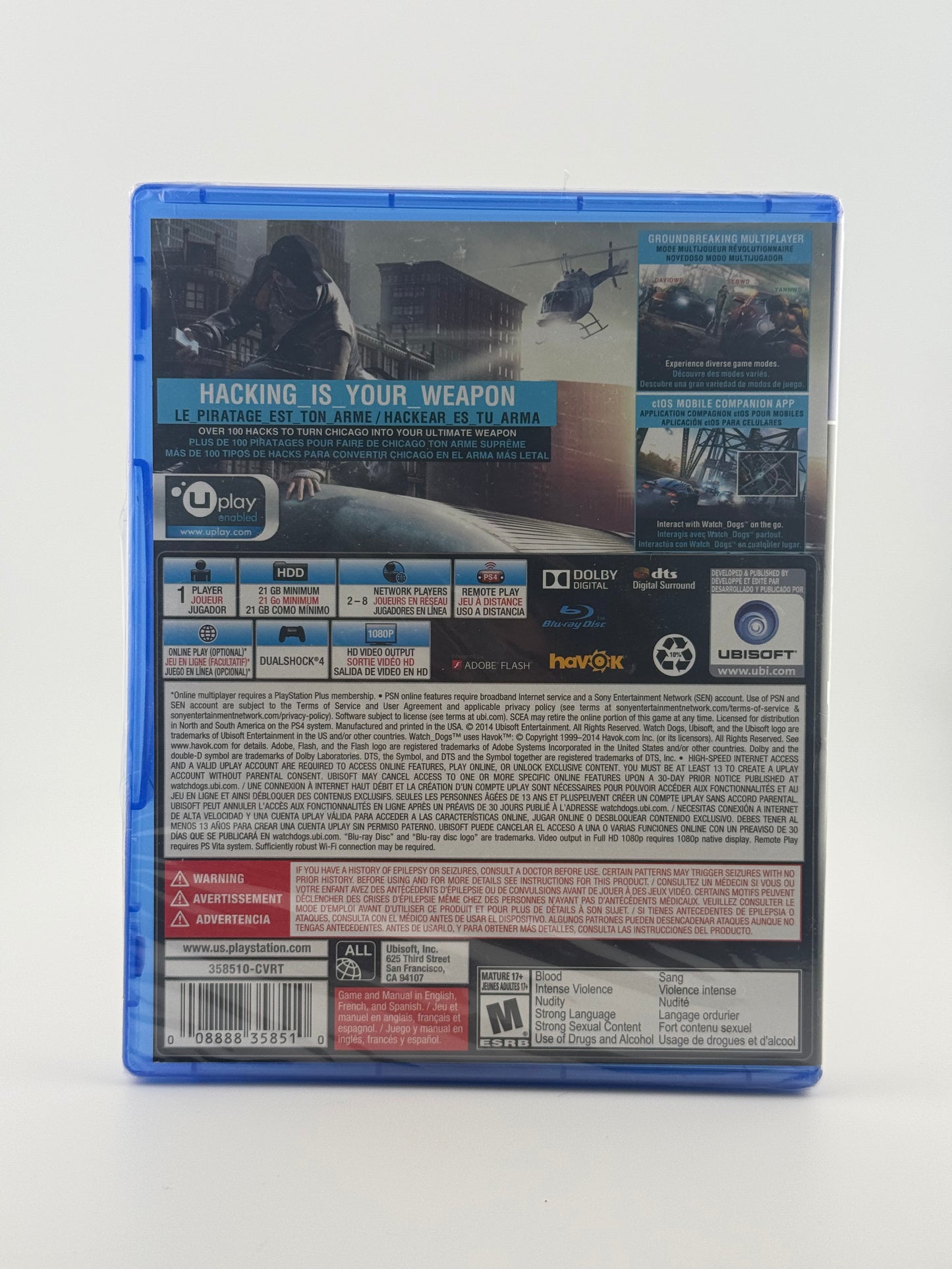 Watch Dogs PS4 Brand New