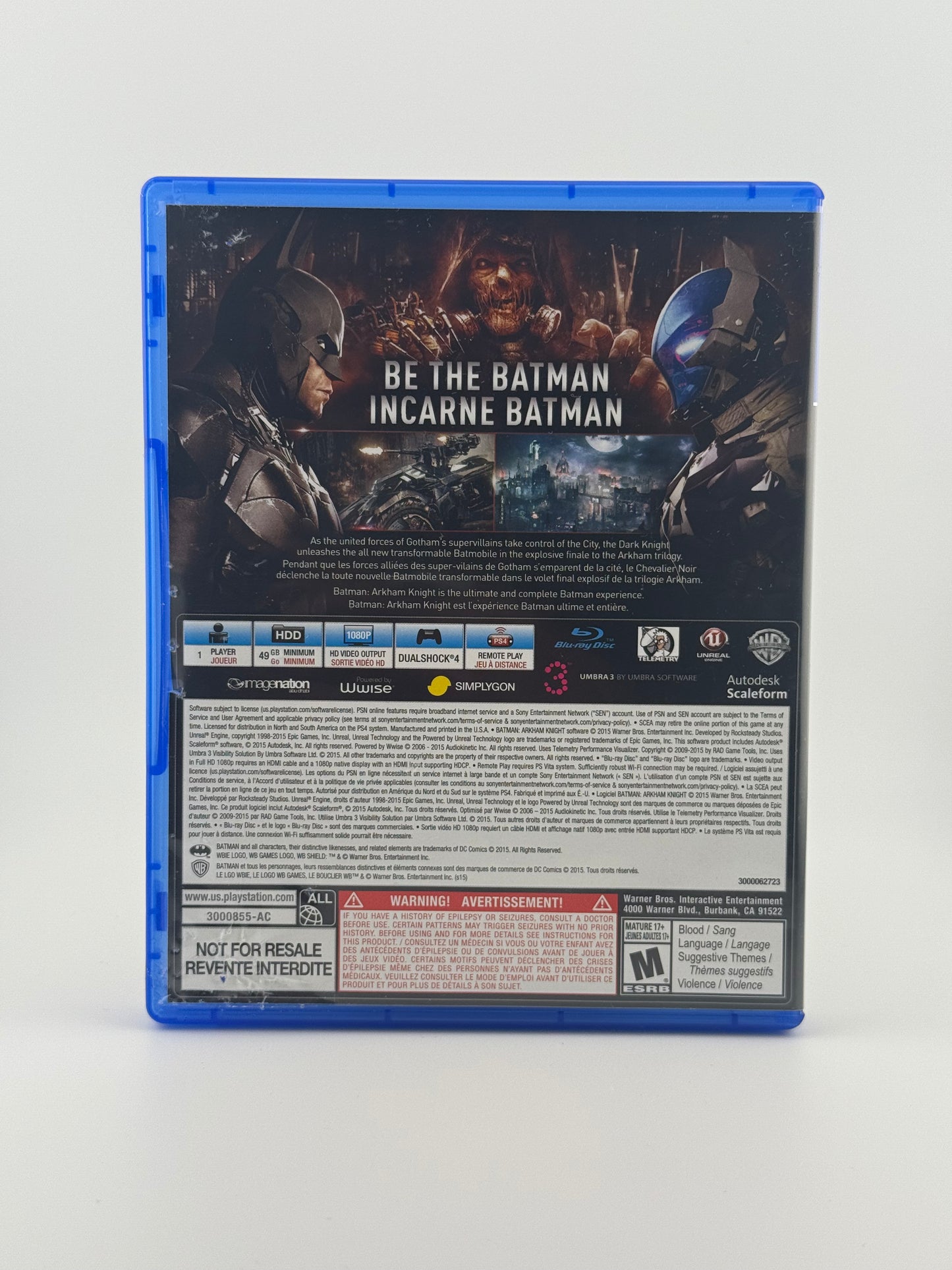 Batman Arkham Knight PS4 CIB