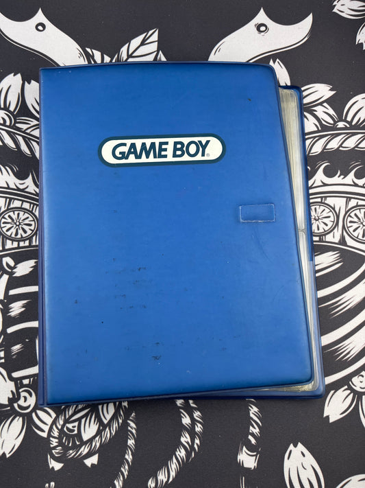 Blue OEM Nintendo Gameboy Cartridge Book Holder Case Folio Binder Holds 16 (broken latch)
