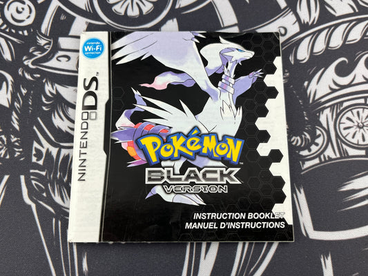 Pokémon Black DS Manual Only