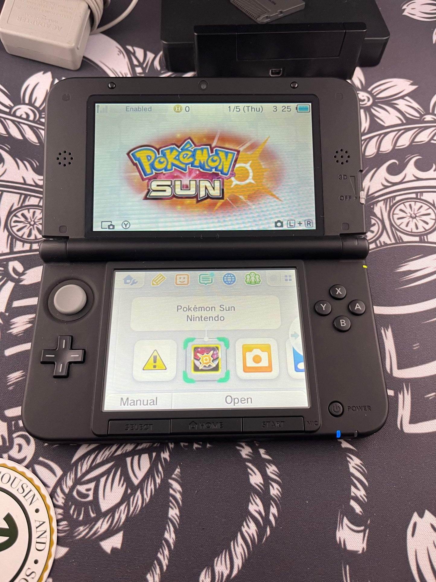 Black 3DS XL With 2 games