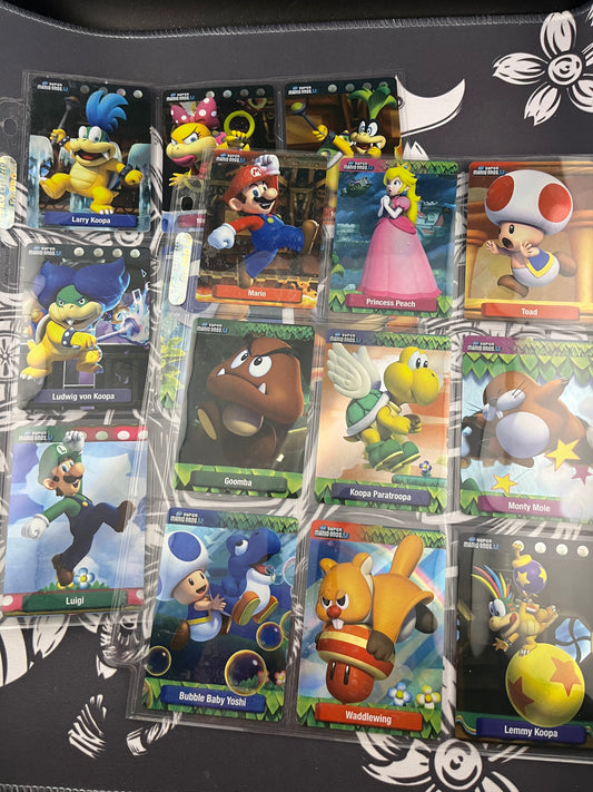 16 Super Mario Bros U Foil Cards