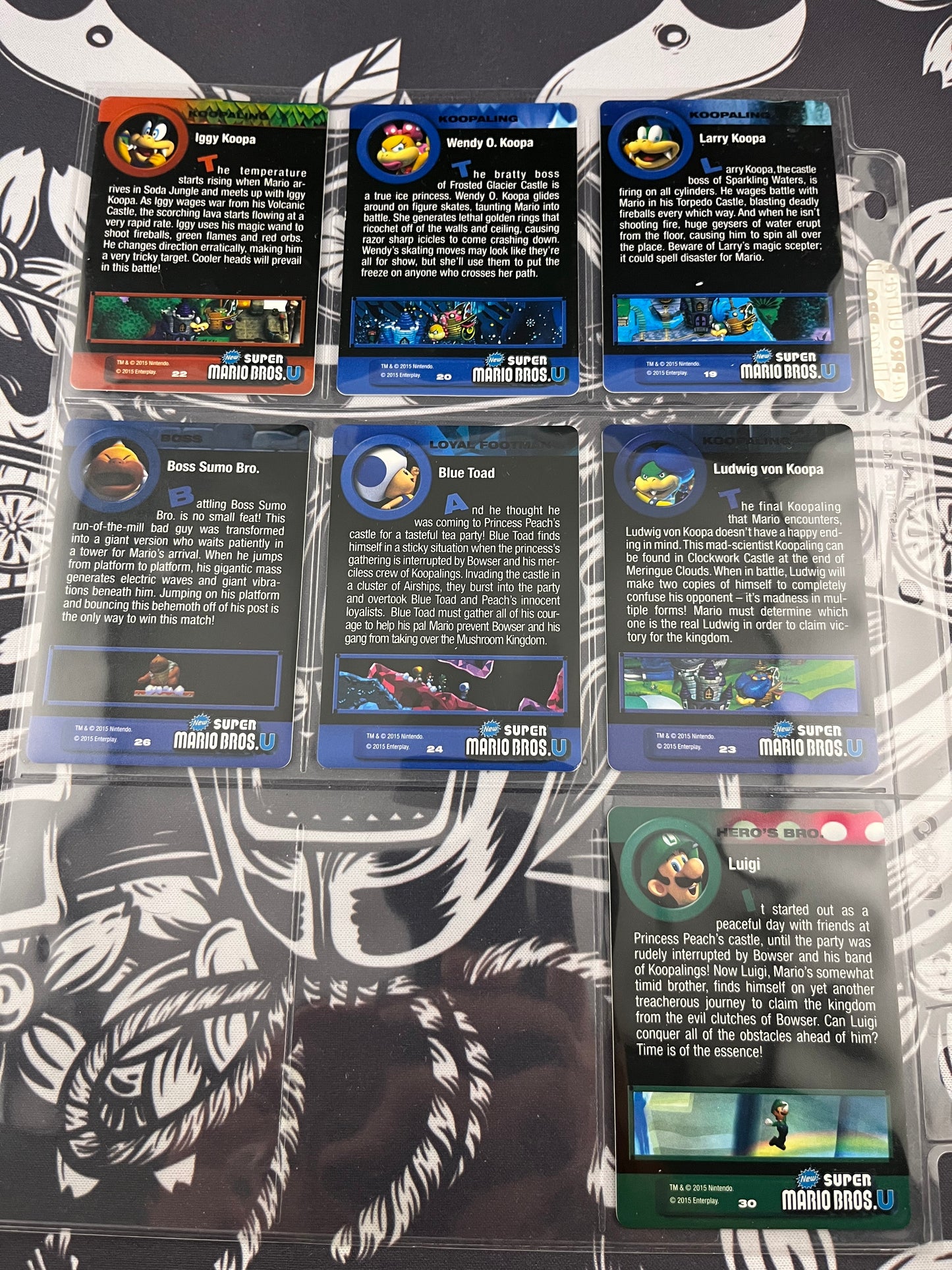16 Super Mario Bros U Foil Cards