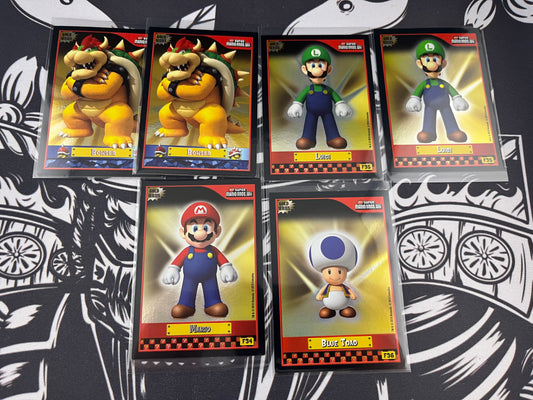 Super Mario Bros Gold Foil Set 6 cards