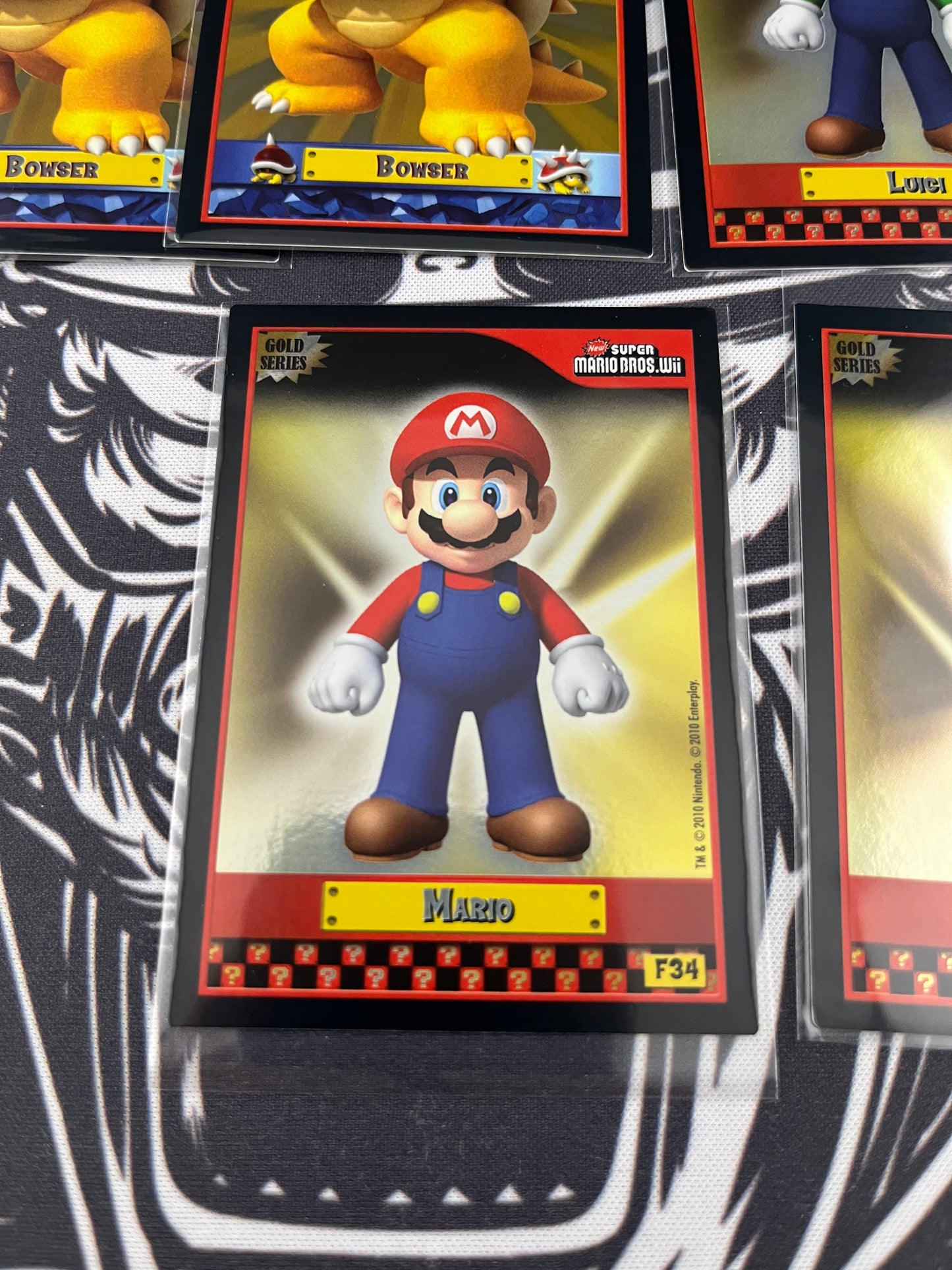 Super Mario Bros Gold Foil Set 6 cards