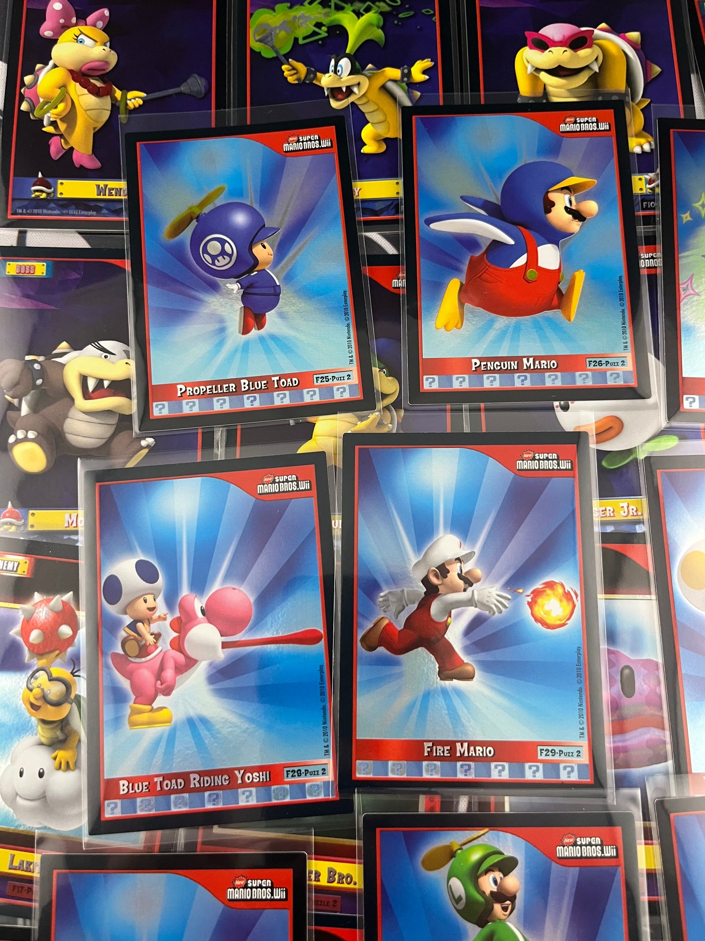 Super Mario Bros Foil Cards puzzle