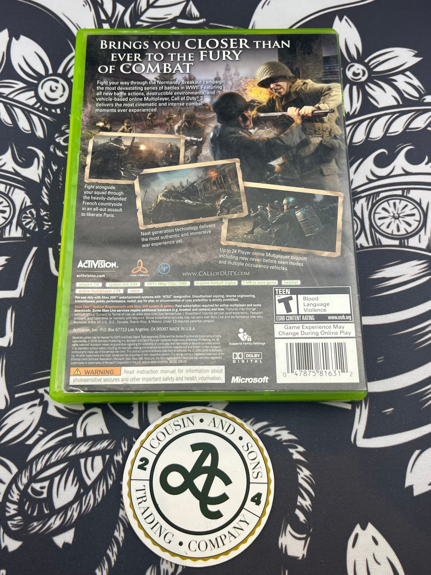 Call of Duty 3 Xbox 360 CIB