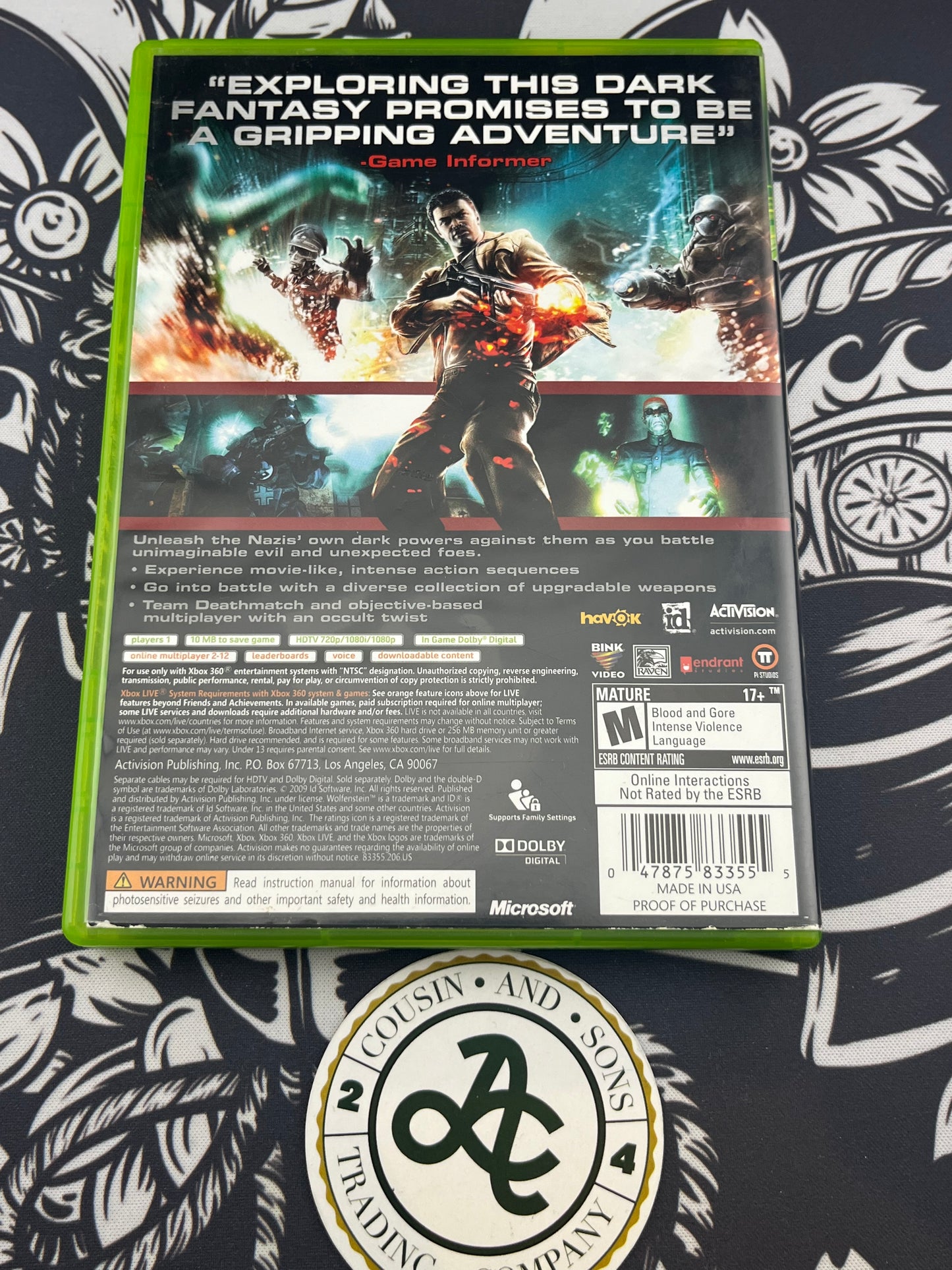 Wolfenstein Xbox 360 CIB