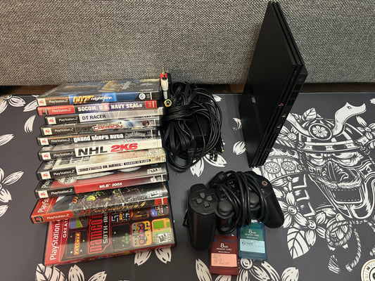 PS2 Slim Bundle + 10 Games