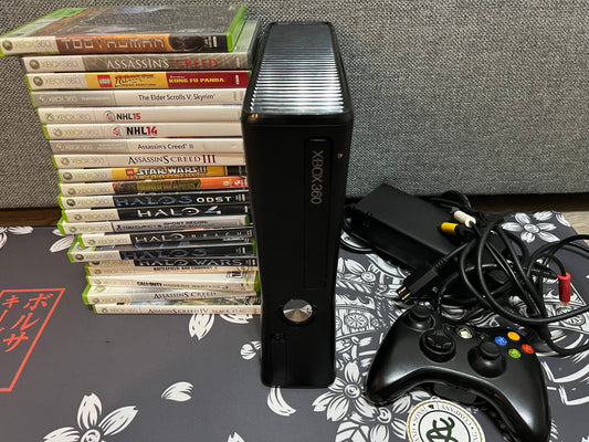 Xbox 360 Slim with 20 Games