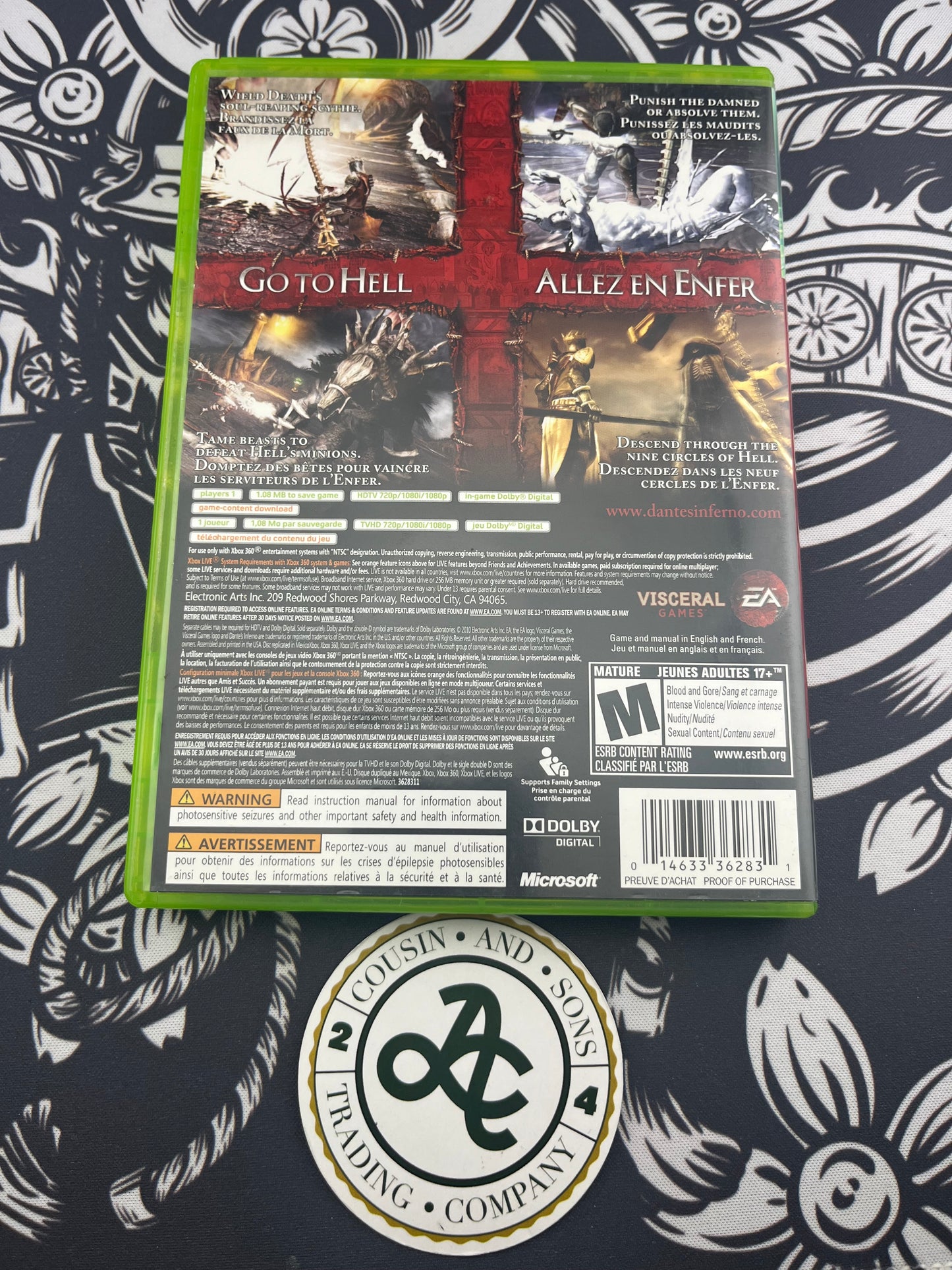 Dante Inferno Xbox 360 CIB