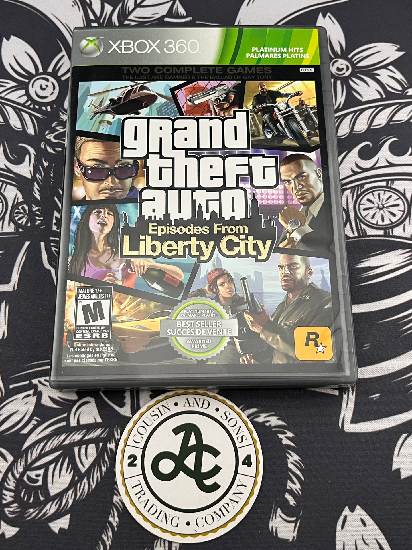 Grand Theft Auto Episodes from Liberty City Xbox 360 CIB Map