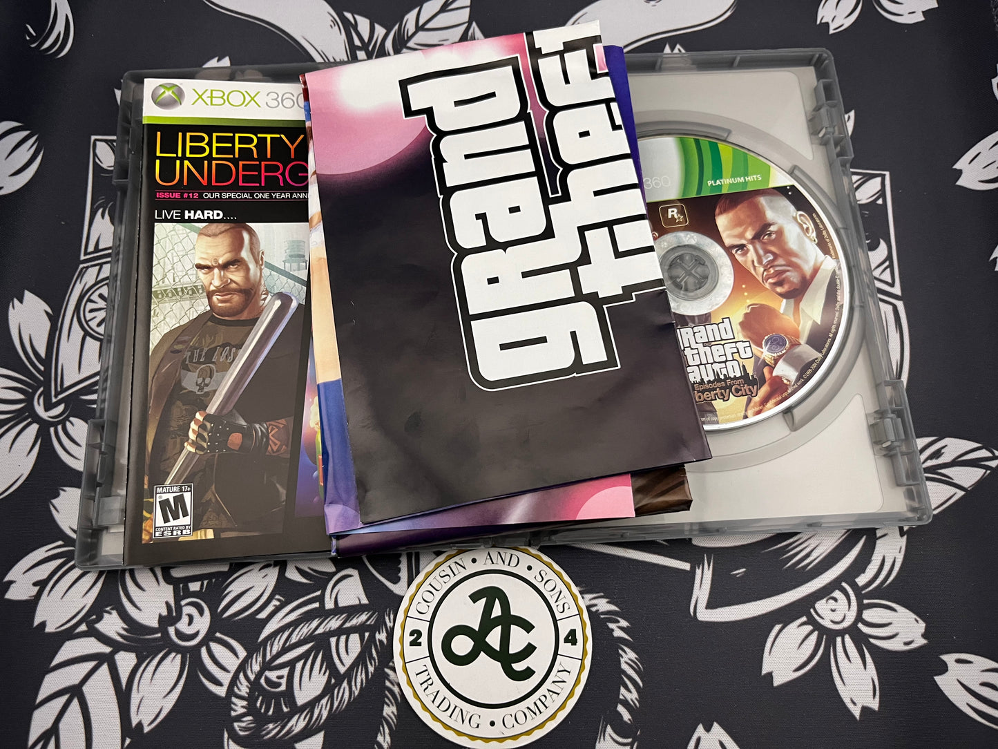 Grand Theft Auto Episodes from Liberty City Xbox 360 CIB Map