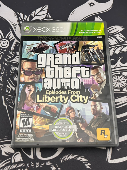 Grand Theft Auto Episodes from Liberty City No Map CIB Xbox 360