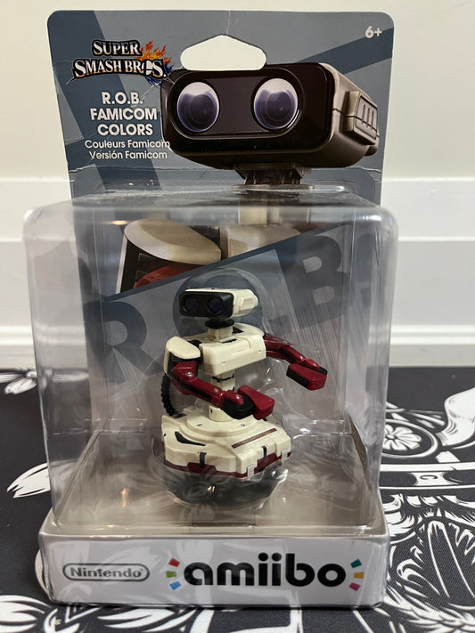 ROB Amiibo (Super Smash Bros.) R.O.B. Famicom Colors US Version - New In Box NIB