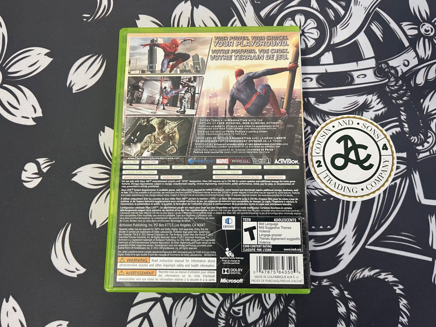 Amazing Spiderman Xbox 360