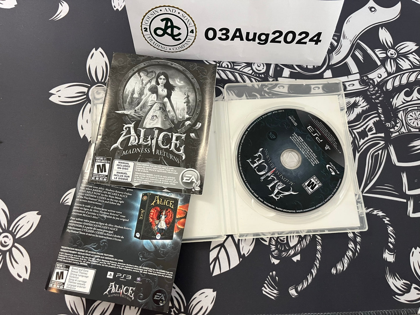 Alice Madness Returns ps3 CIB